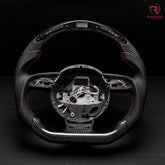 Revolve carbon fiber Flat Customized Sport LED Steering Wheel 2012-2016 RS4 RS5 RS6 RS7 S/A 4 5 6 7 - revolvesteering